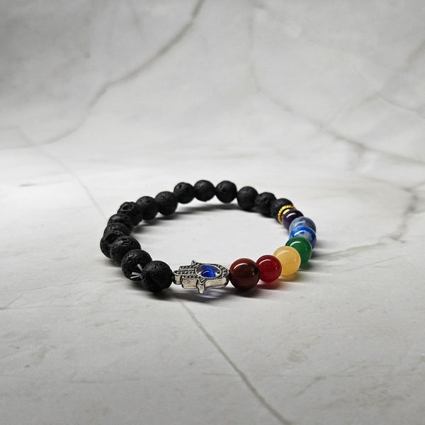 7 Chakra Hamsa Bracelet